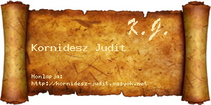 Kornidesz Judit névjegykártya